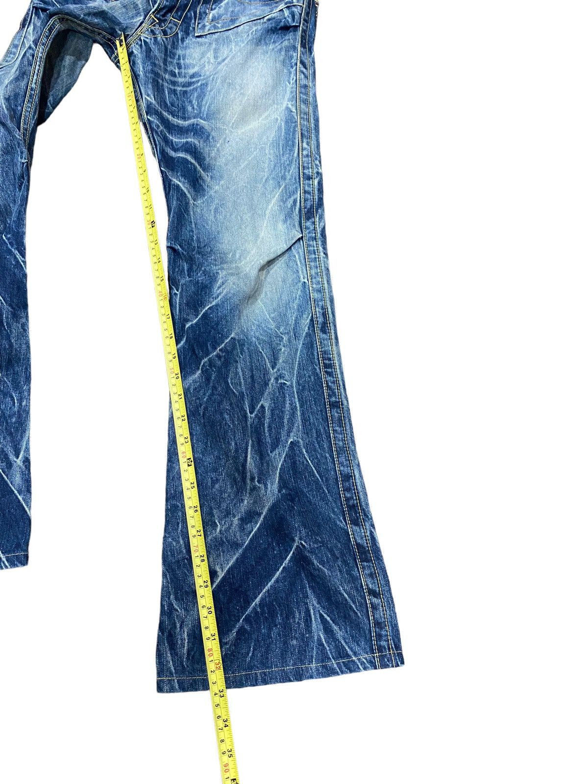 Designer × Japanese Brand Blue Way Flare Boot Cut Ladies Denim Jeans W32” Size 32" / US 10 / IT 46 - 13 Thumbnail