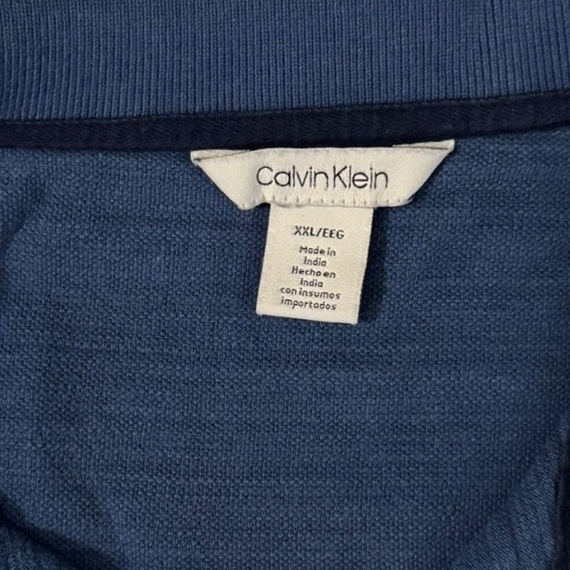 Calvin Klein Calvin Klein Blue Everyday Polo XXL Cotton Blend Size US XL / EU 56 / 4 - 2 Thumbnail