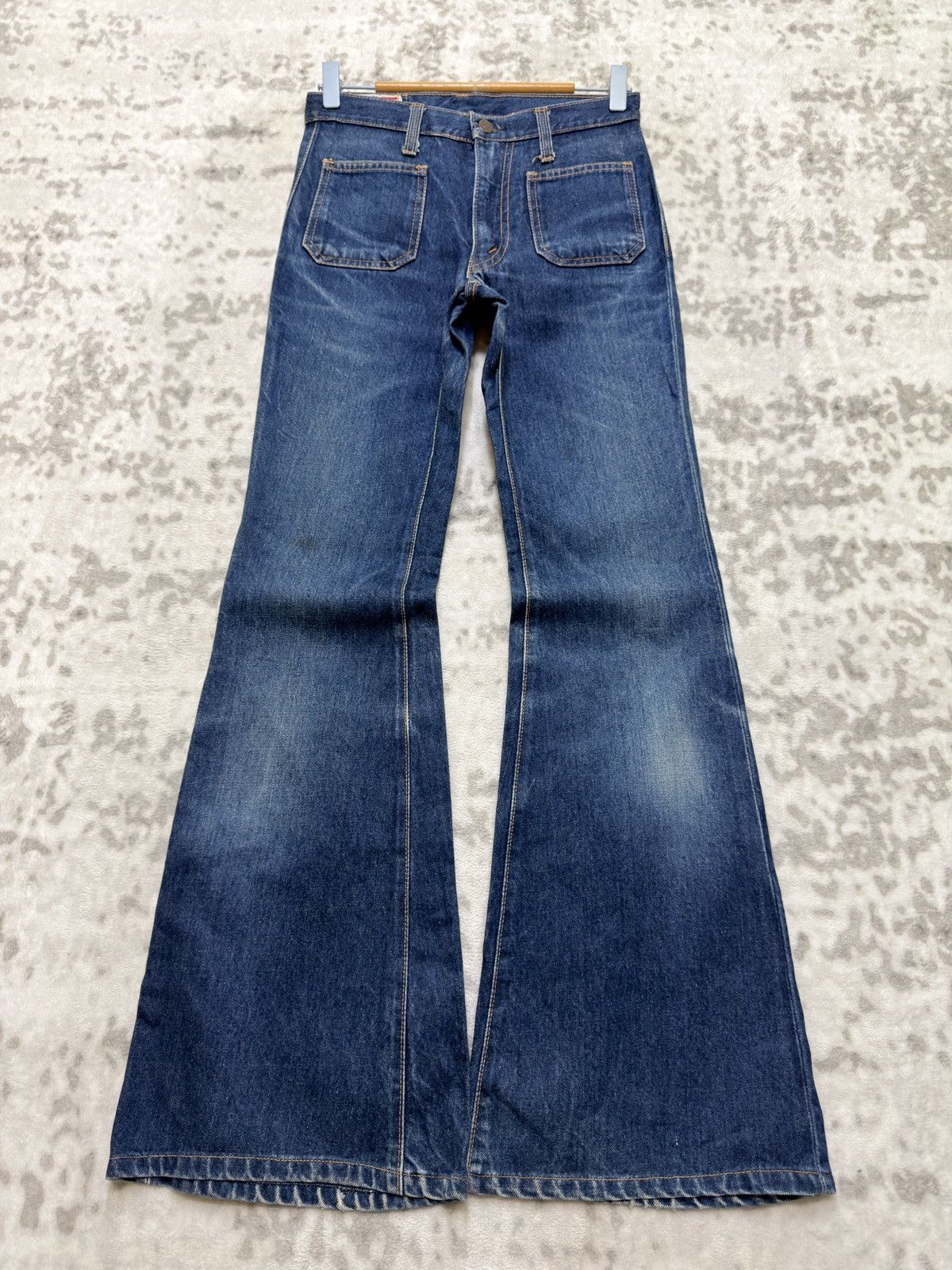 Japanese Brand 70s Style Bobson Denim Bush Pants Flare Bell Bottom Jeans Size US 26 / EU 42 - 1 Thumbnail