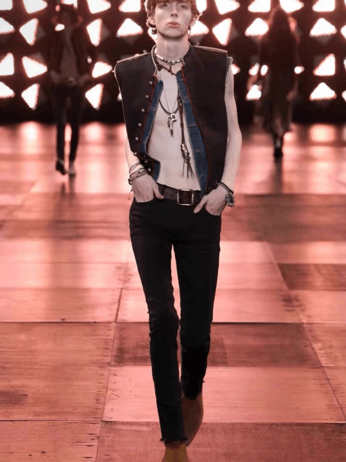 Saint Laurent Paris Saint Laurent Paris by Hedi 15SS Sleeveless Denim Jacket-25 Size US S / EU 44-46 / 1 - 6 Thumbnail