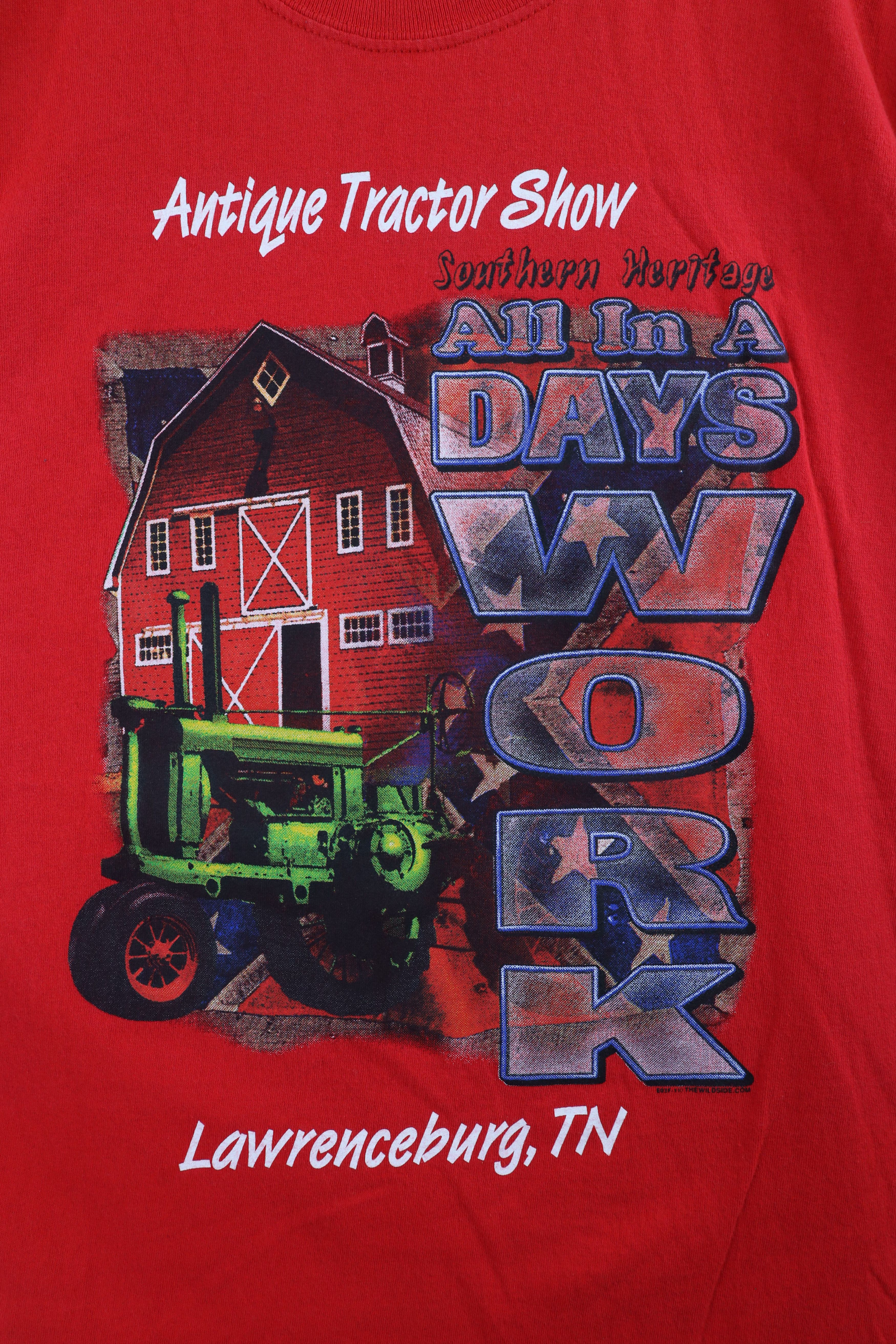 Vintage Vintage Streetwear Tractor Show Tennessee T-Shirt Red Size US XL / EU 56 / 4 - 4 Thumbnail