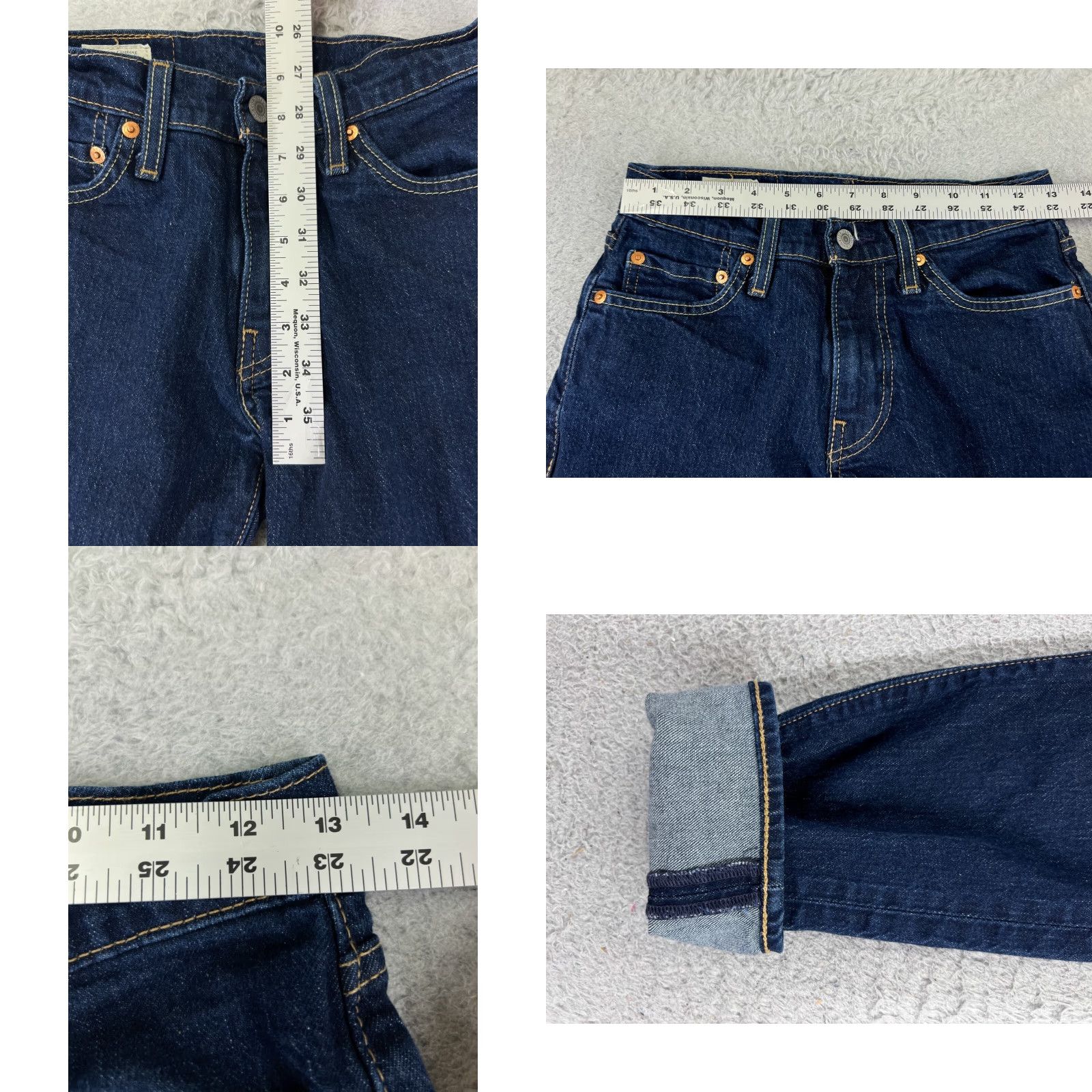 Levi's Levi's Jeans 28 Blue Denim 511 Slim Cotton Blend Premium Dark 30in 5-Pocket Mens Regular Jeans Size US 28 / EU 44 - 9 Thumbnail