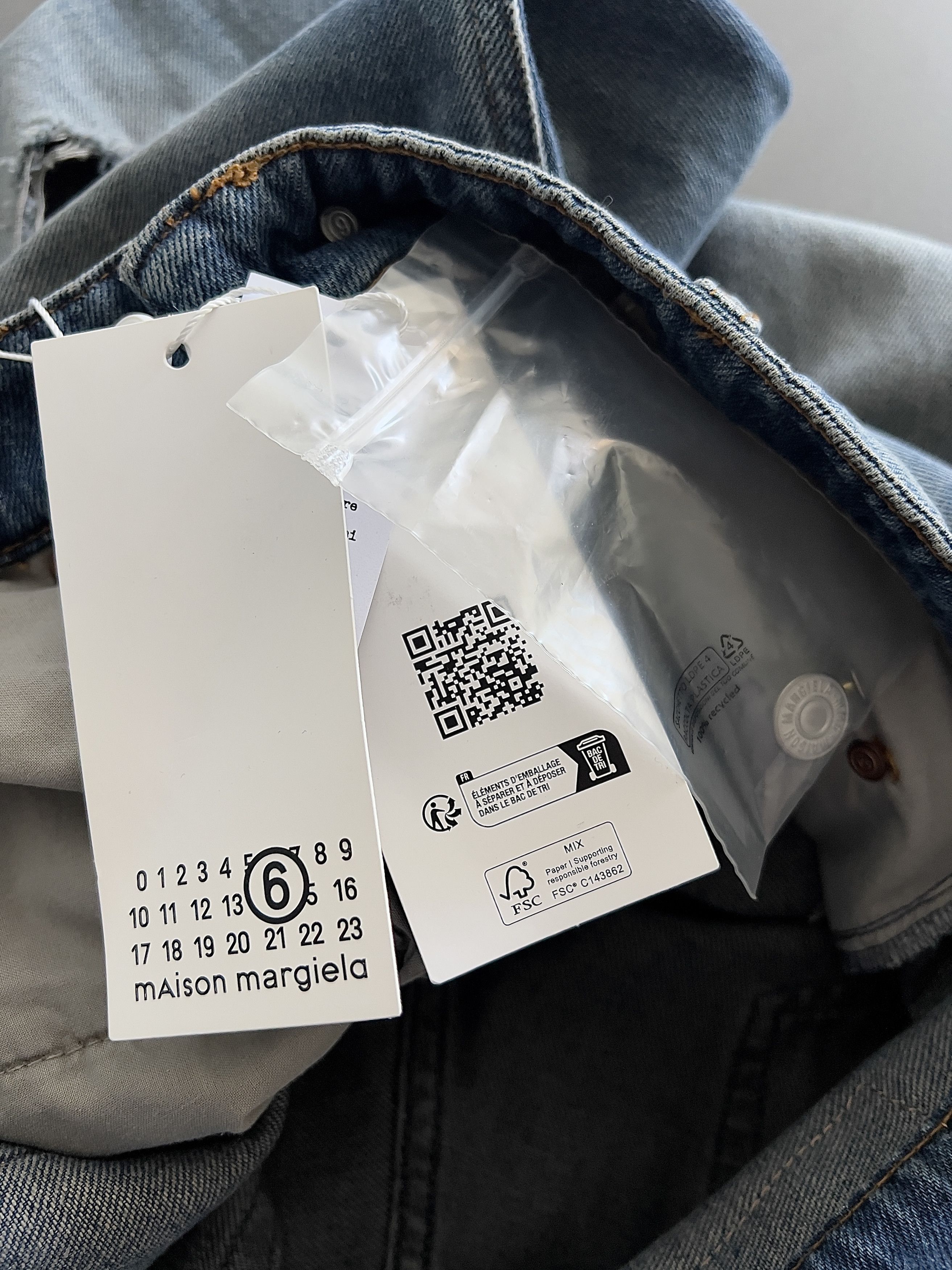 Maison Margiela Maison Margiela MM6 SS24 Distressed Denim Jeans Size US 30 / EU 46 - 13 Thumbnail