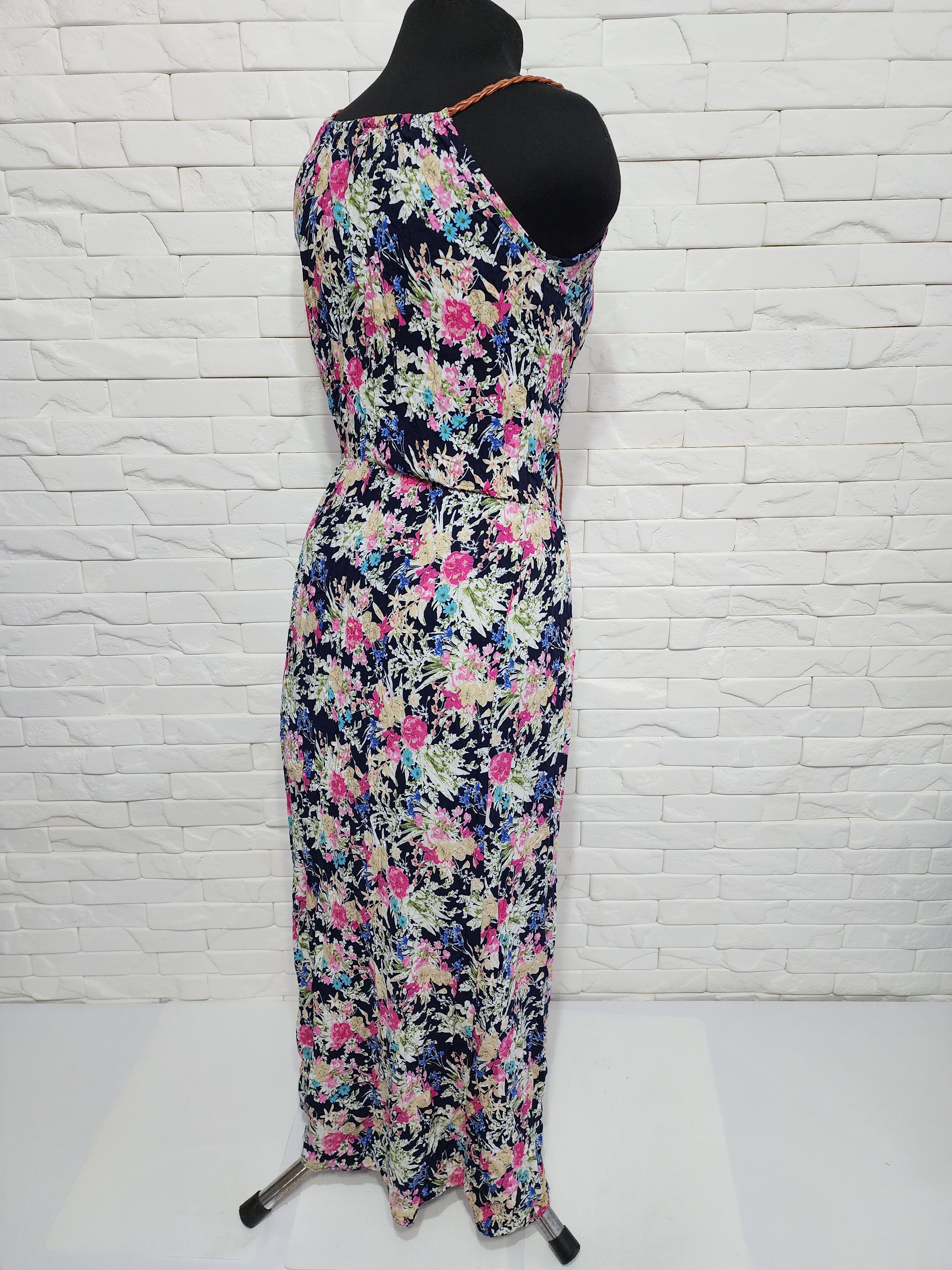 Other Stylish multi-colored dress made of genuine cotton. Size M / US 6-8 / IT 42-44 - 5 Thumbnail