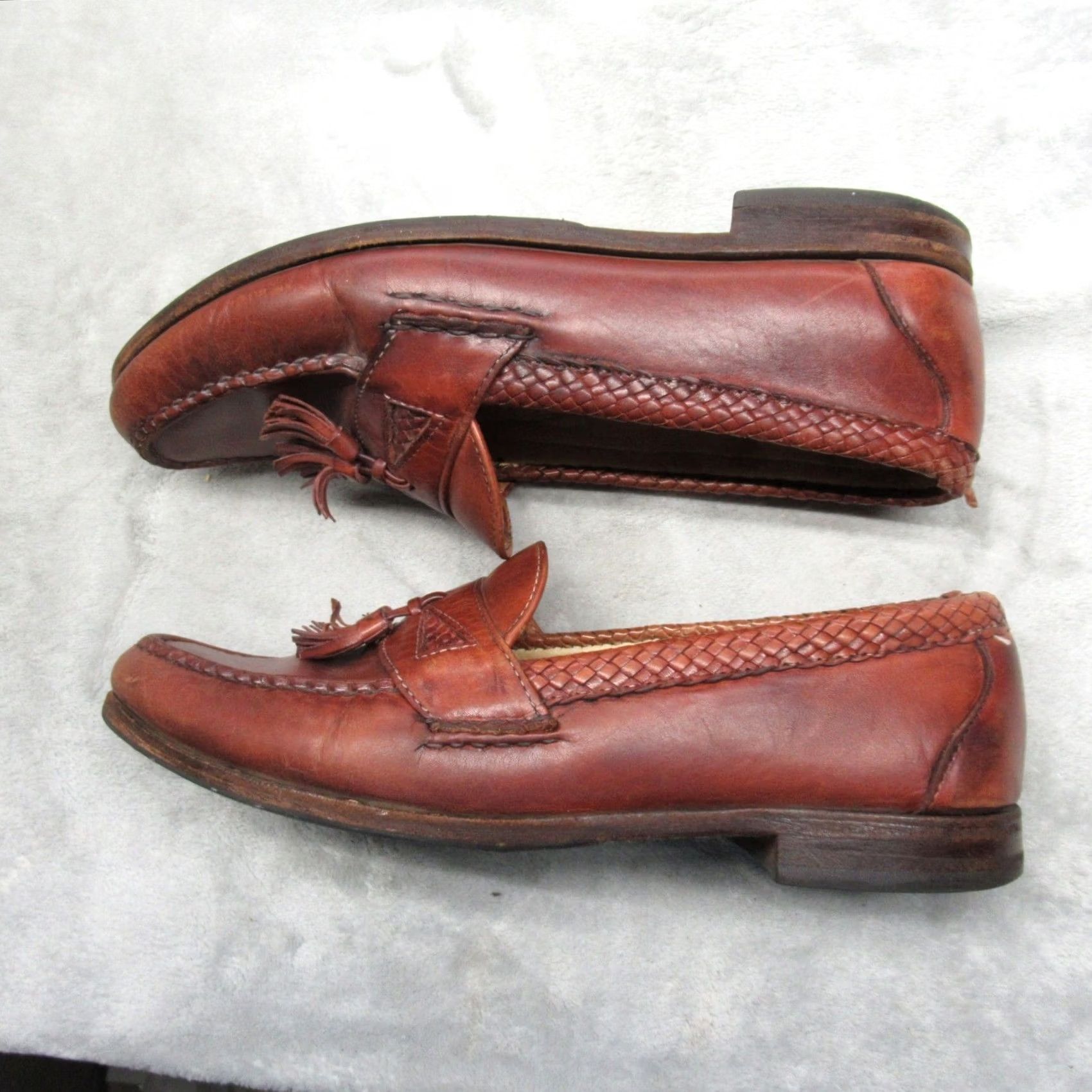 VINTAGE Allen Edmonds Maxfield Loafers Men 10.5 D Brown  display picture 1