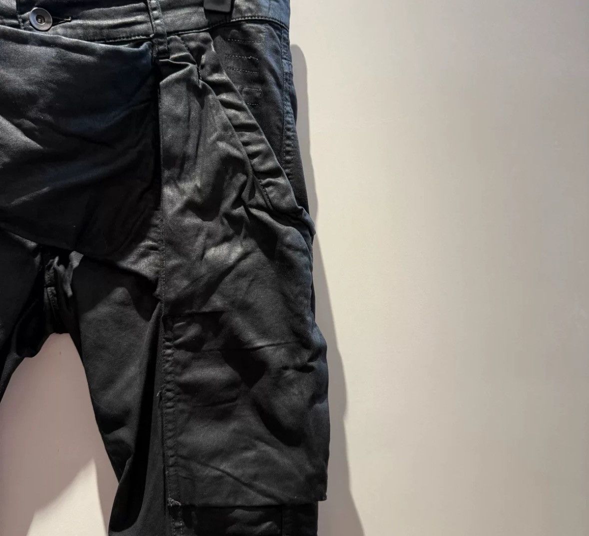 Rick Owens Rick owens drkshdw double track wax motorcycle pants jeans Size US 30 / EU 46 - 4 Thumbnail