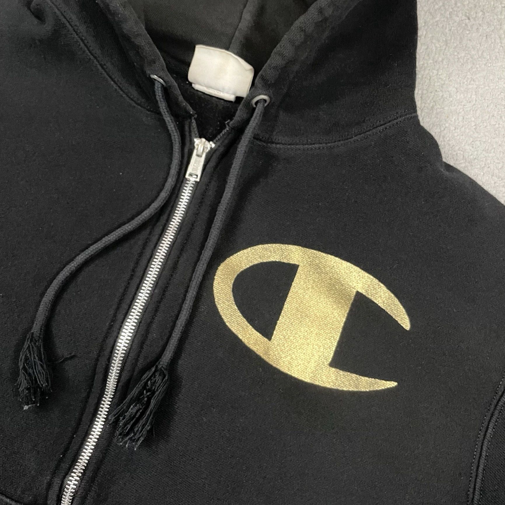 Champion Champion Hoodie Mens M Black Logo Reverse Weave Sweatshirt Casual Size US M / EU 48-50 / 2 - 3 Thumbnail