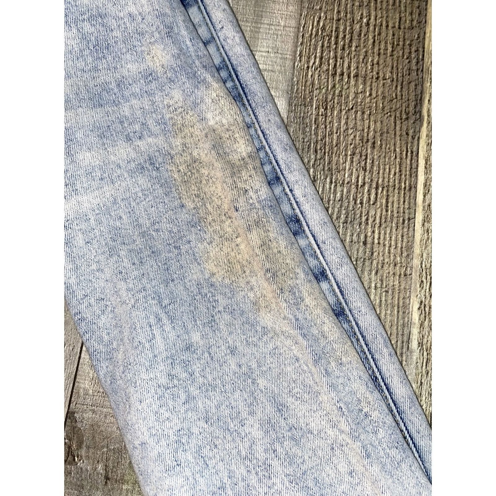 Vintage Black Pick Mens Jeans Stone Washed Destress Slim Fit 28x31 Straight Inseam 34 White 98% Cotton 2% Spandex Denim Straight Fit Mens Jeans Size US 36 / EU 52 - 4 Thumbnail