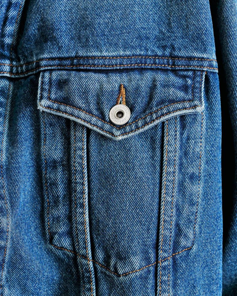 Y/Project o1s1v1r1oon0925 Evergreen White Denim Jacket in Blue Size US XL / EU 56 / 4 - 4 Thumbnail