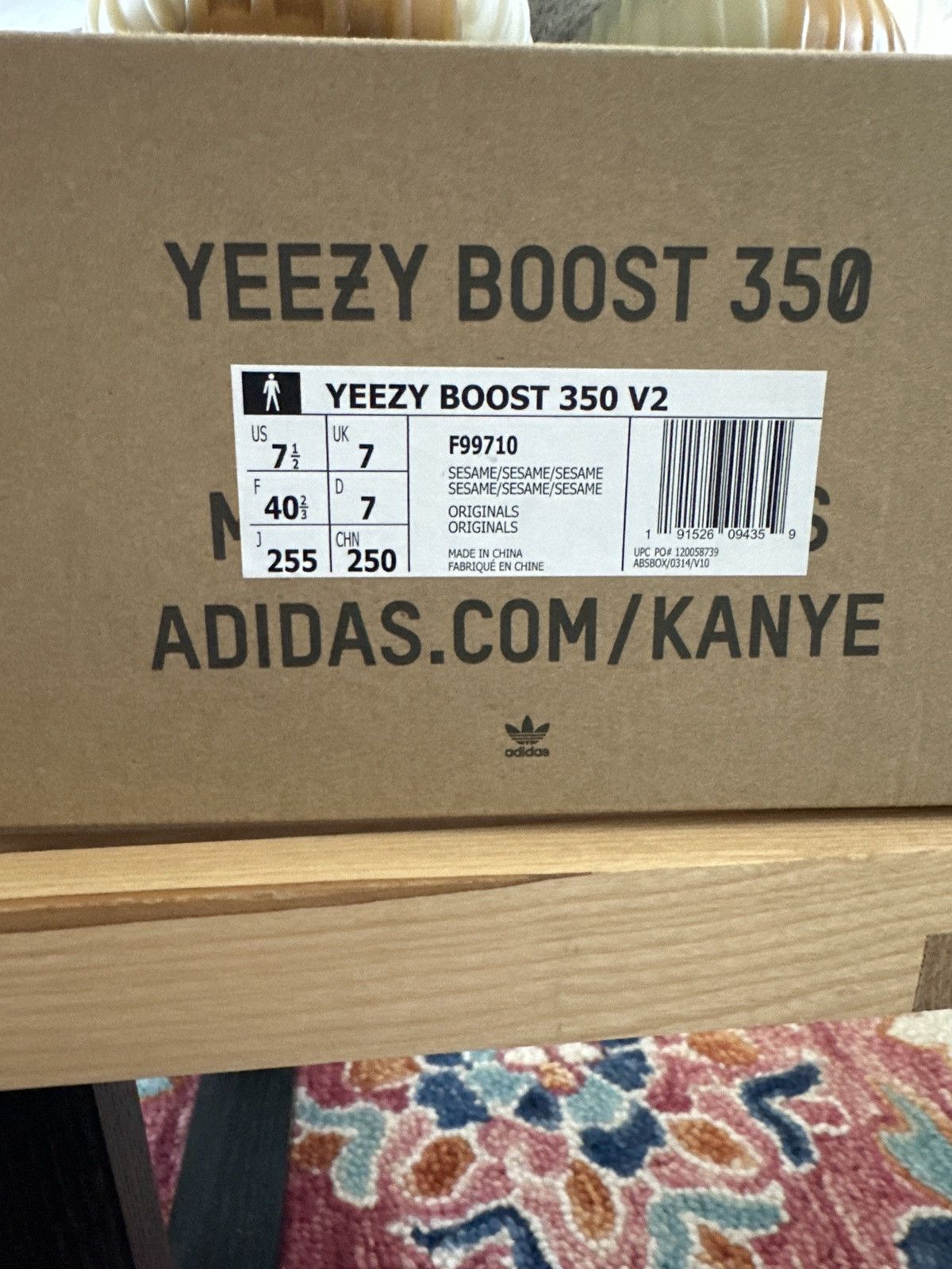 Adidas × Yeezy Yeezy Boost 350 Sesame V2 Size US 7.5 / EU 40-41 - 9 Thumbnail