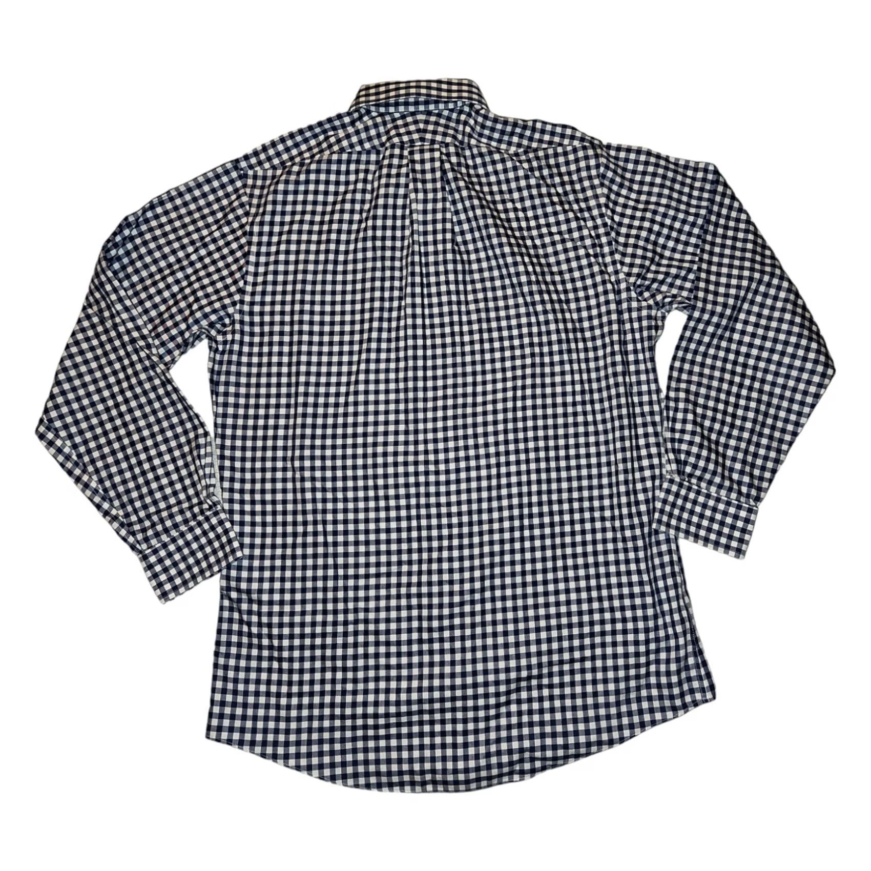 Brooks Brothers VINTAGE Brooks Brothers Button-Up Shirt Long Sleeve Men's 15 1/2 Blue Check Slim Fit 42 in Chest Brown? Size US M / EU 48-50 / 2 - 6 Thumbnail