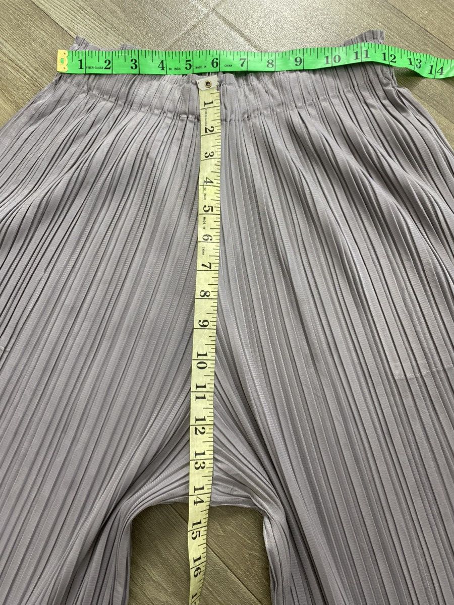 Pleats Please Issey Miyake Vintage Pleats Please Issey Miyake Wide Leg Pants Dark Gray Size US 28 / EU 44 - 20 Thumbnail