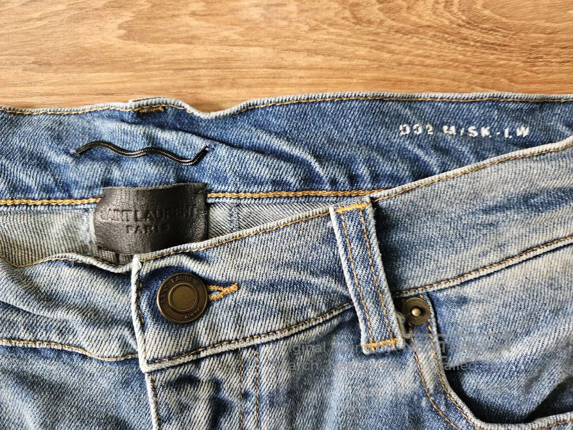 Saint Laurent Paris Saint Laurent Paris Light Blue Denim Jeans. Size US 33 - 2 Thumbnail