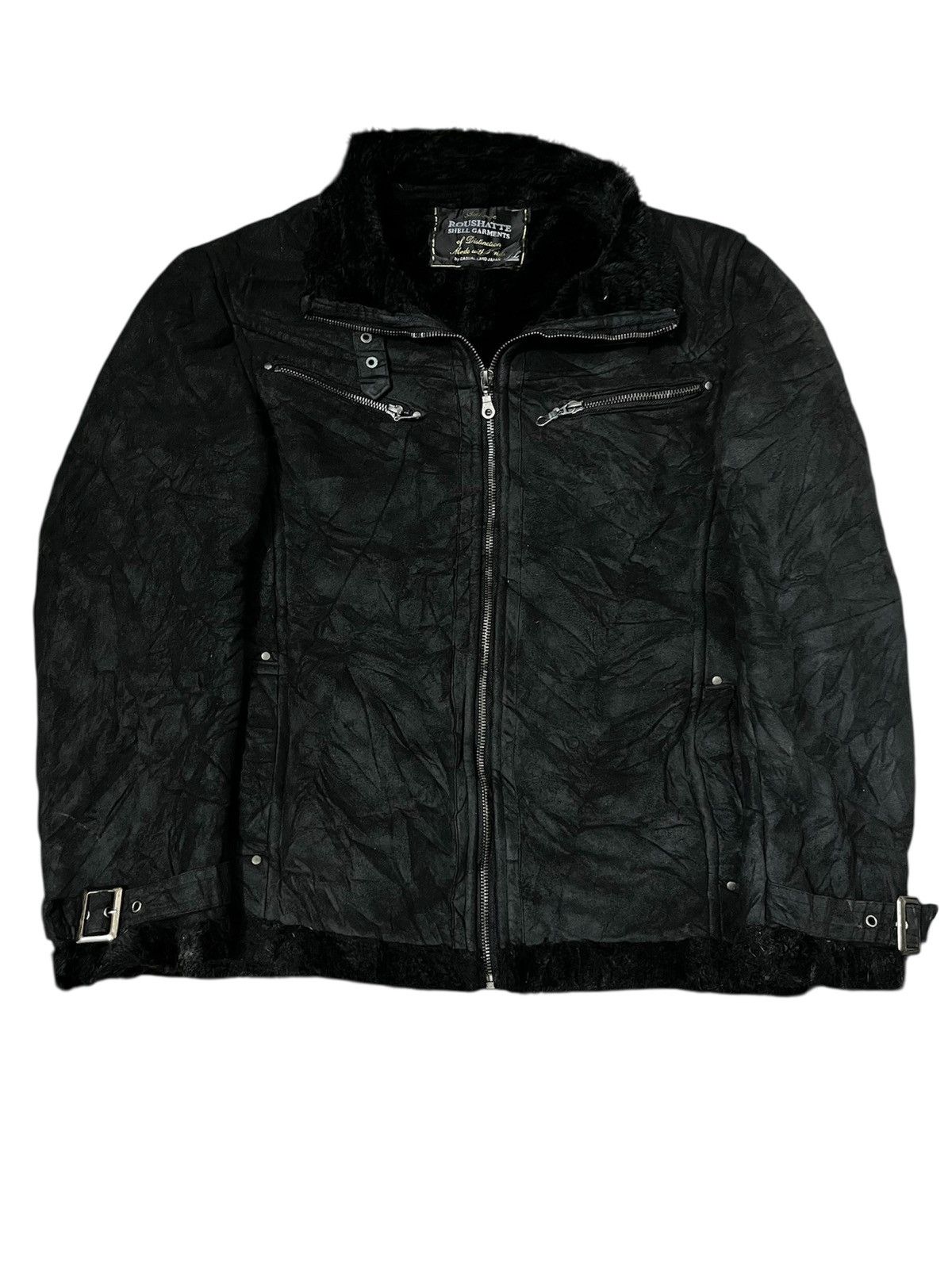 00s tornado mart leather fur jacket レザー TORNADO MART - 00s tornado mart leather fur jacket レザーの