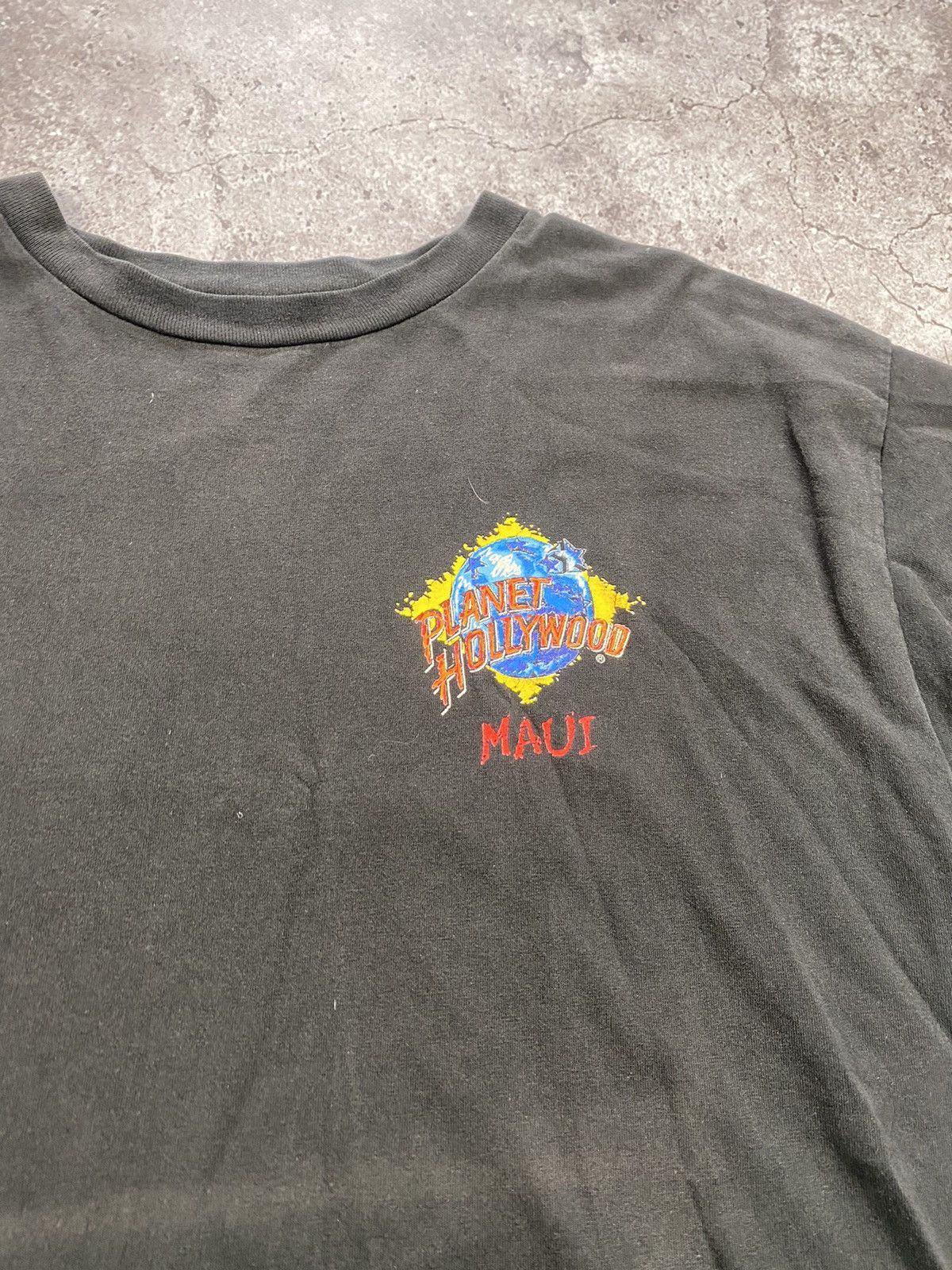 Planet Hollywood × Vintage Vintage 1990’s Planet Hollywood Hawaii Maui Whale Faded Size US XL / EU 56 / 4 - 3 Thumbnail