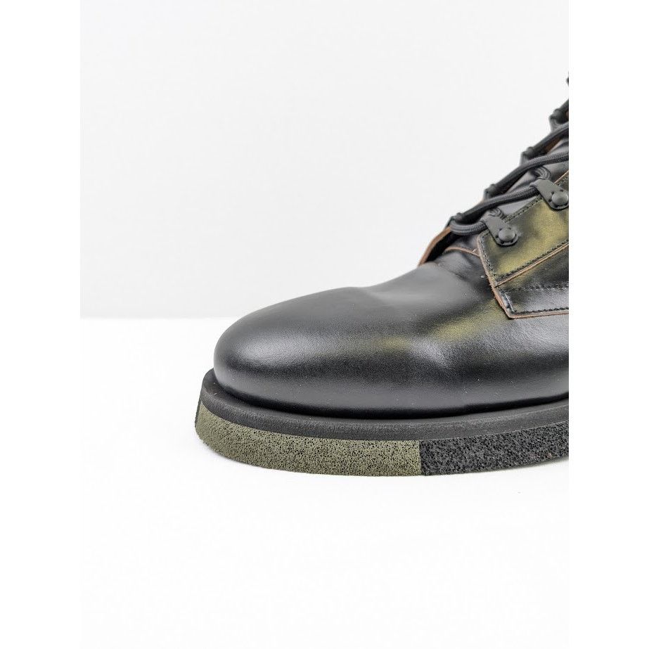 Off-White o1rshd1 Leather Sponge Combact Boots in Black Size US 12 / EU 45 - 5 Thumbnail