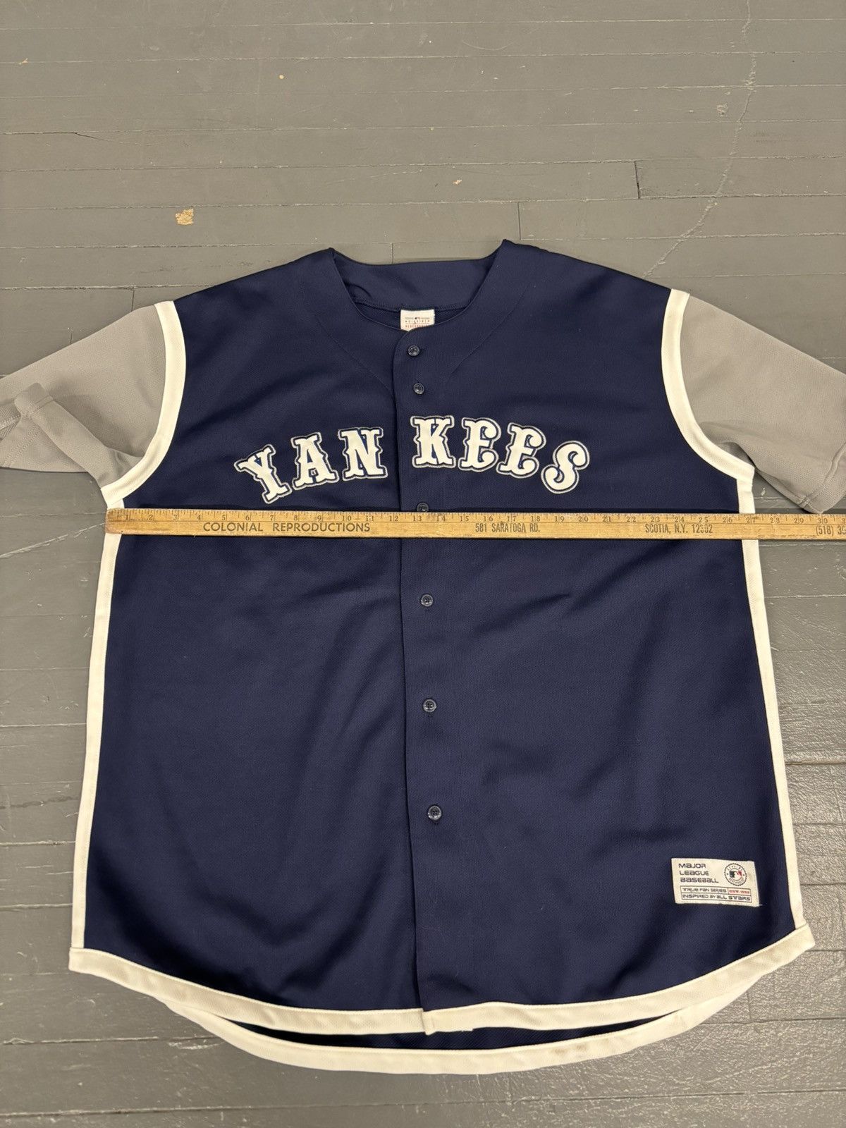 MLB × Vintage Y2K New York Yankees genuine merchandise trufan Jersey Size US XL / EU 56 / 4 - 5 Thumbnail