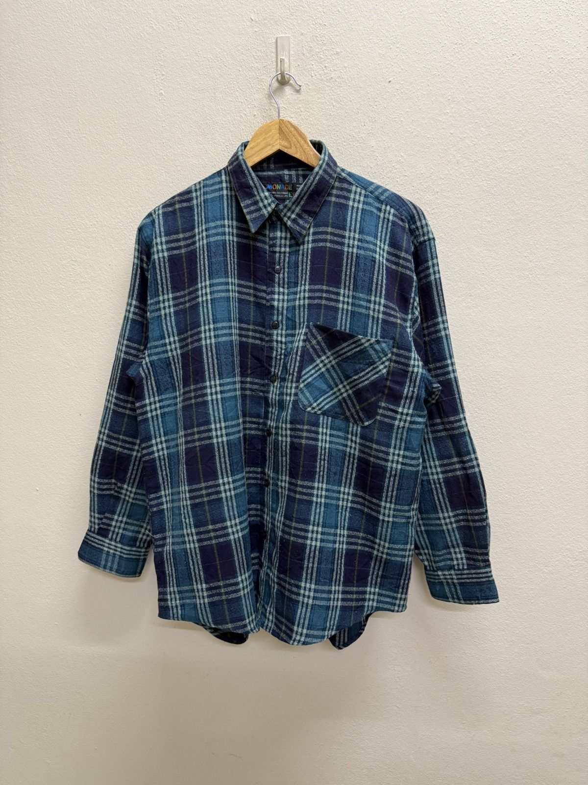 Esprit × Japanese Brand × Vintage Vintage Monade Esprit Chekered Flannel Button Up Shirt Size US L / EU 52-54 / 3 - 14 Thumbnail