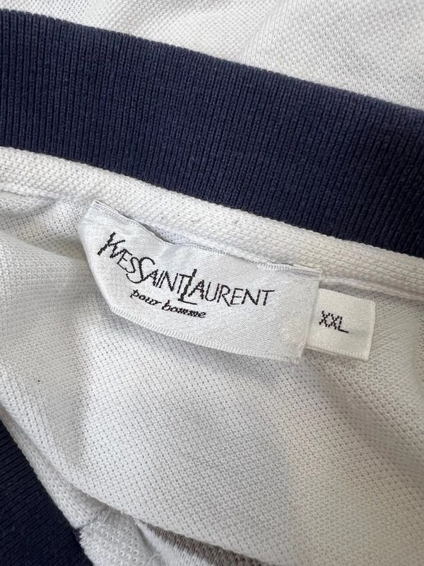Yves Saint Laurent YVES SAINT LAURENT POUR HOMME STRIPED POLO SHIRT – SIZE XXL Size US XXL / EU 58 / 5 - 8 Thumbnail