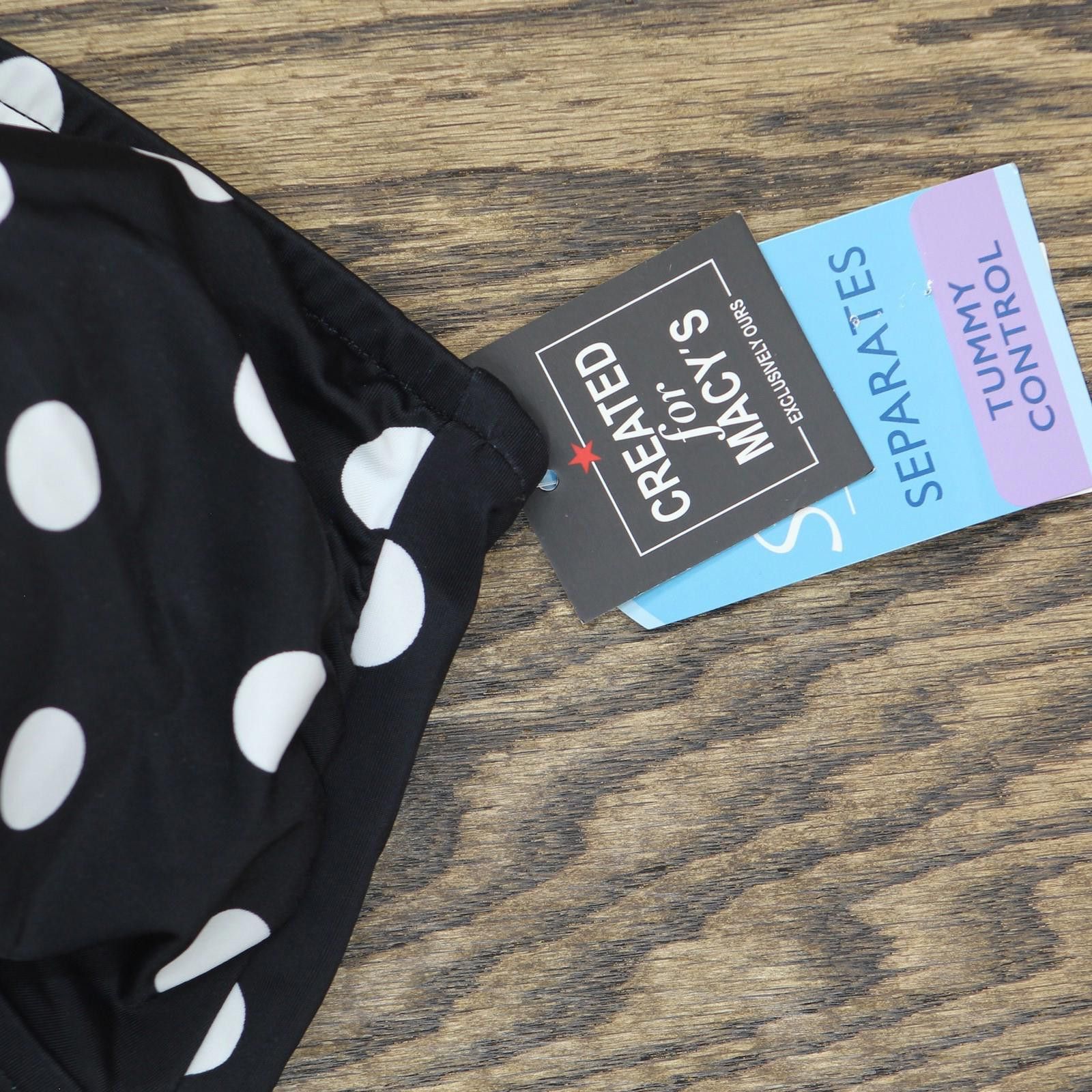 Other Nwt Swim Solutions Dot Tankini Top Vintage Dotty Black 20w Size ONE SIZE - 3 Thumbnail