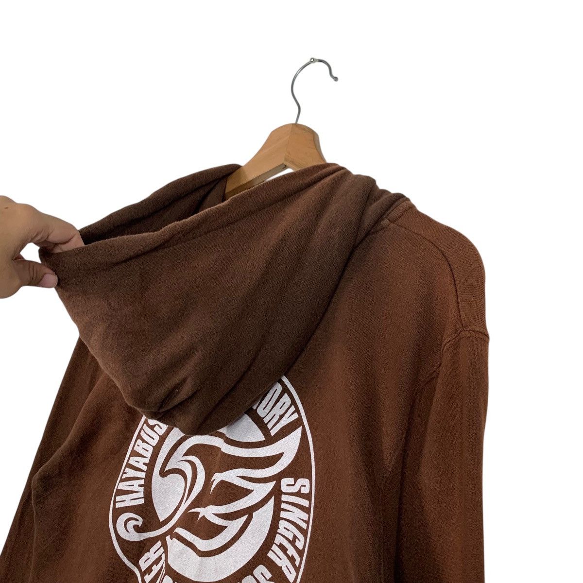 Japanese Brand HAYABUSA PHOENIX STORY Big Logo Zipper Hoodies #1614-C72 Size US M / EU 48-50 / 2 - 3 Thumbnail
