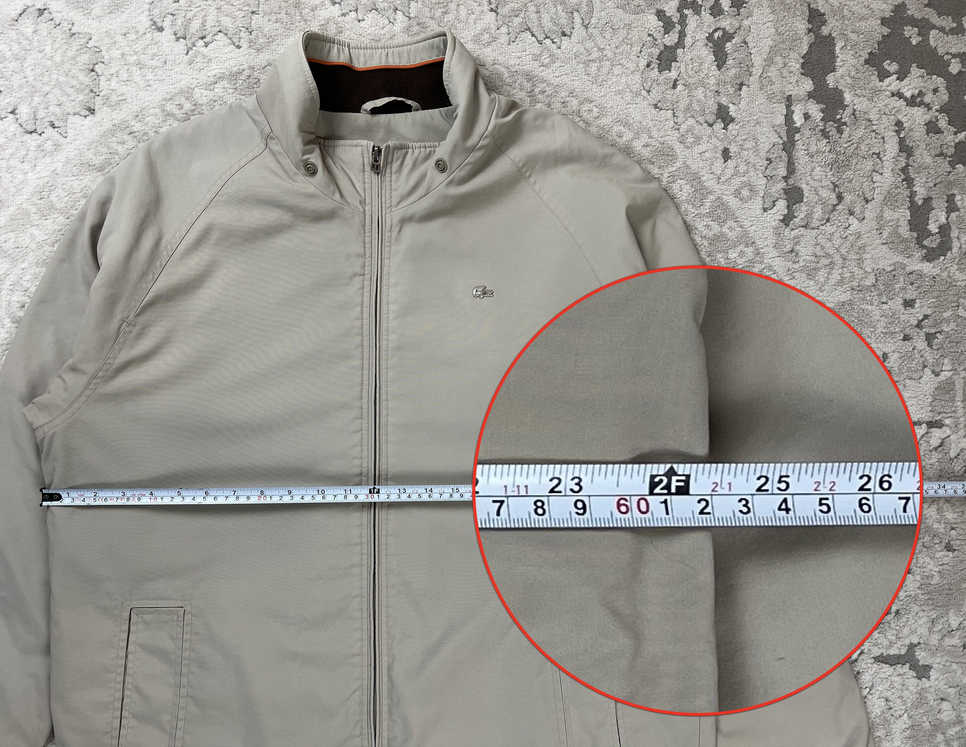 Lacoste Vintage Lacoste Jacket Fleece Lined Sz 50/4 Metal Logo Beige Size US L / EU 52-54 / 3 - 21 Thumbnail