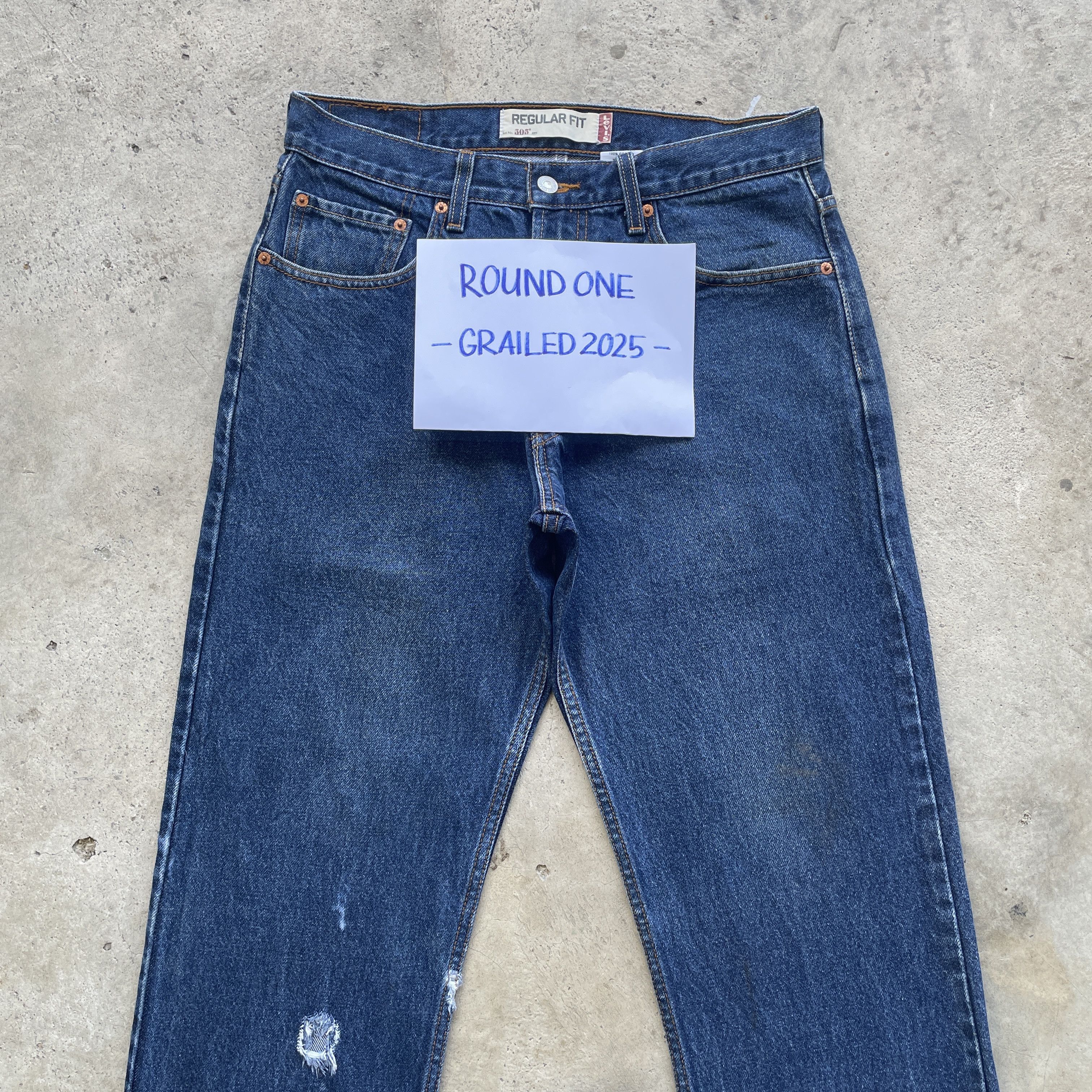 Levi's VINTAGE LEVI’S 505 JEANS PANTS DENIM THARSHED W32x29 Size US 32 / EU 48 - 3 Thumbnail
