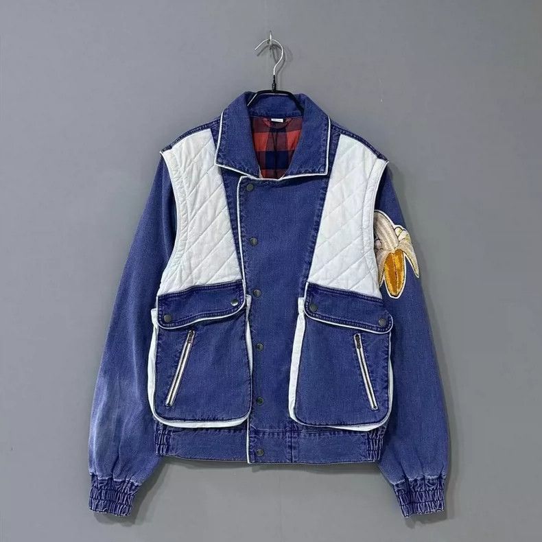 Gucci Gucci Patch banana back logo denim cotton jacket 2504-Nexta Size US S / EU 44-46 / 1 - 2 Thumbnail