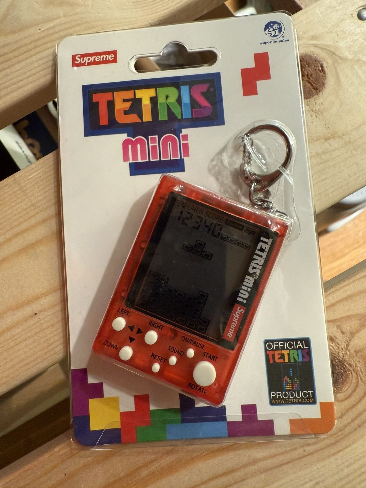 Supreme Supreme Tetris Mini Clear Handheld Game Keychain Color Red Size ONE SIZE - 1 Thumbnail