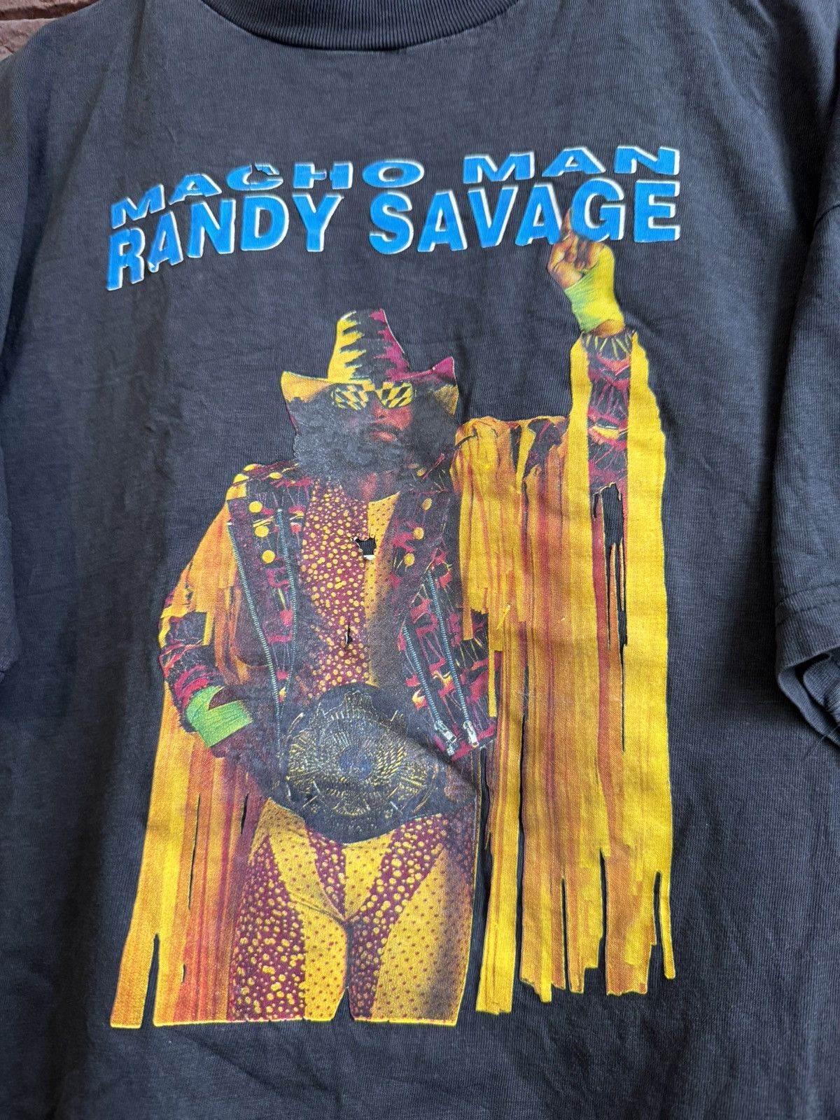 Vintage Rare Vintage 90s Macho Man WWE WWF Wrestling Promo Tee Size US M / EU 48-50 / 2 - 3 Thumbnail