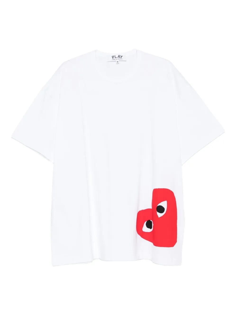 Comme des Garcons PLAY "PLAY LOGO" OVERSIZED LOGO T-SHIRT Size M / US 6-8 / IT 42-44 - 1 Thumbnail