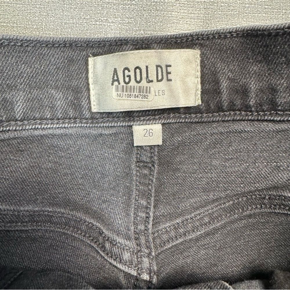 Agolde Agolde Riley High Rise Straight Crop Jeans In Panoramic Siz Size 26" / US 2 / IT 38 - 6 Thumbnail