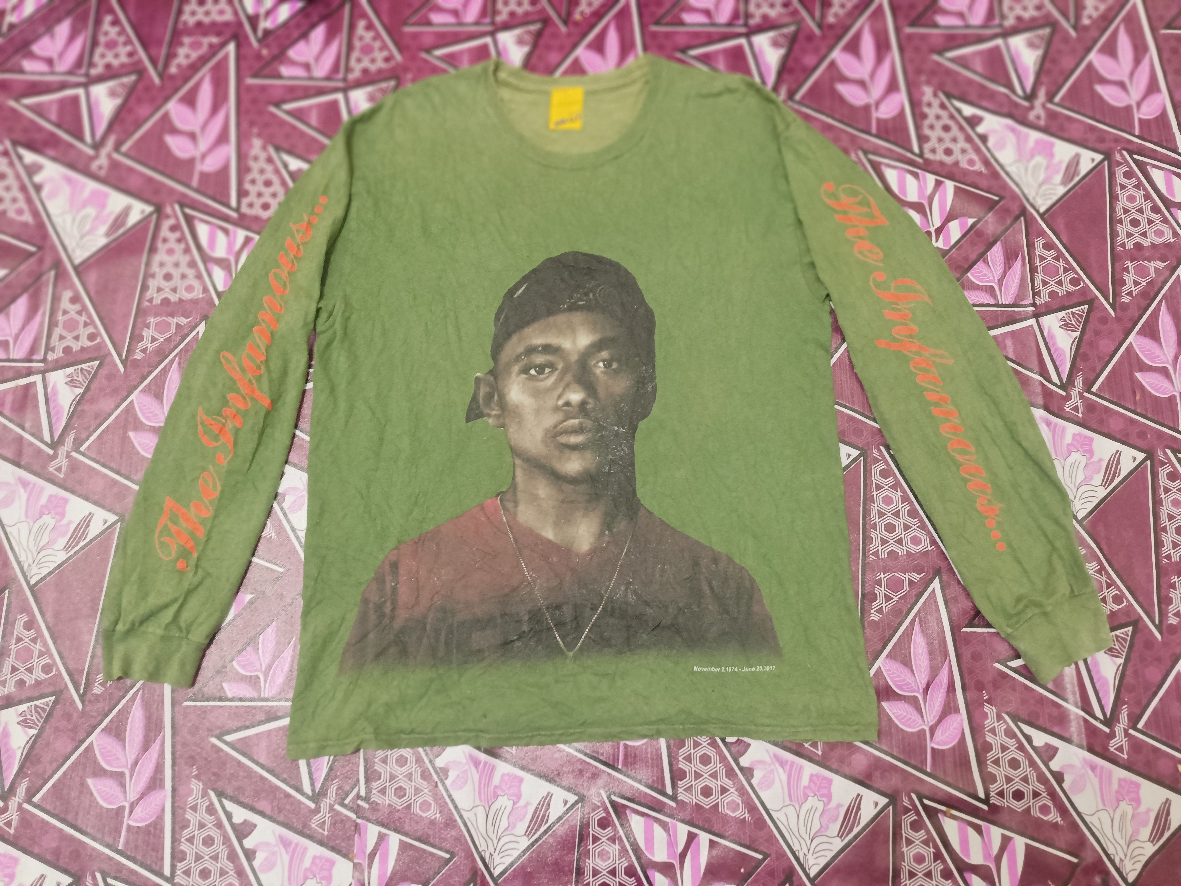 Japanese Brand × Rap Tees × Vintage Rare💥 thrashed The Infamous MOBB DEEP Rapper Long Sleeve Size US L / EU 52-54 / 3 - 1 Thumbnail