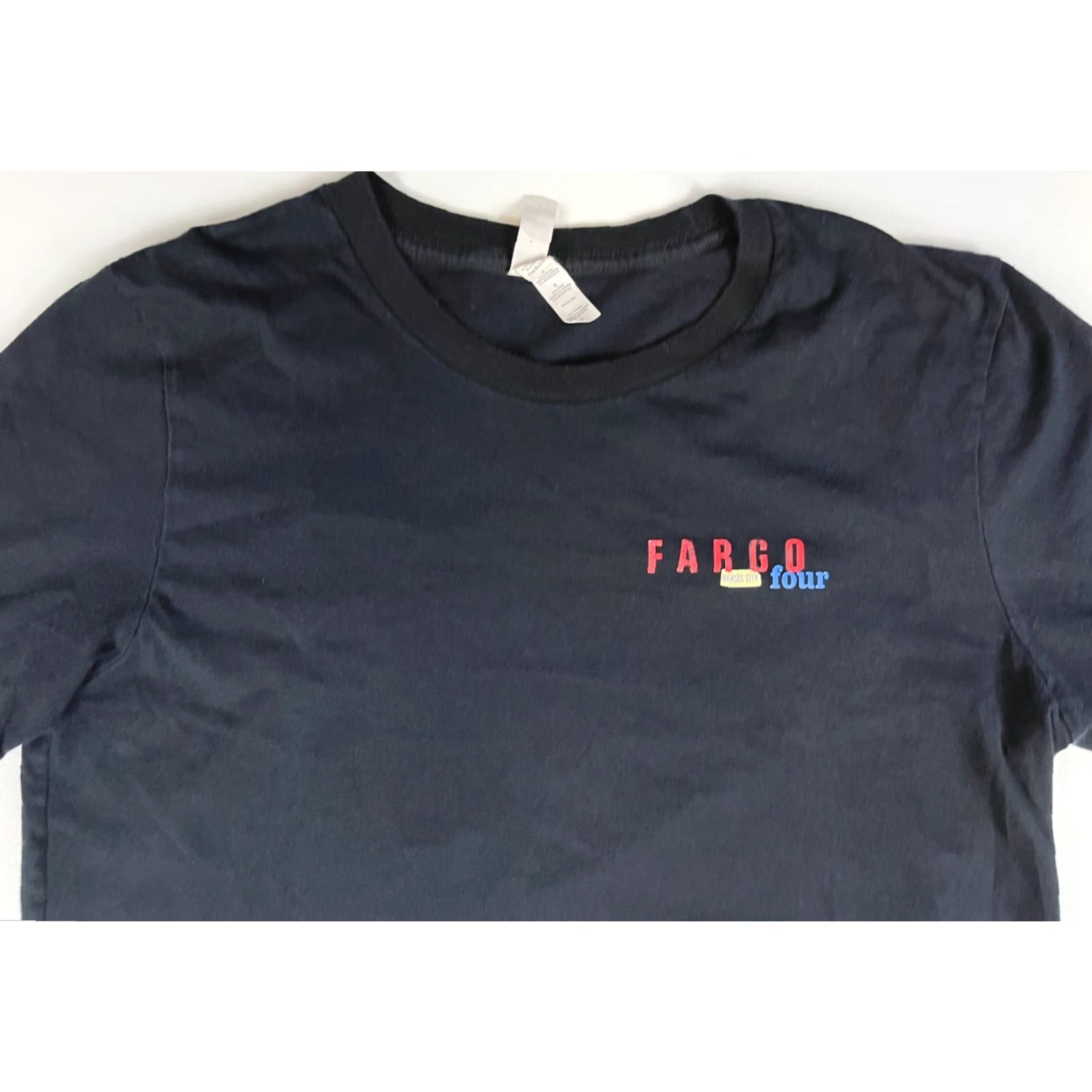 Vintage Men's TV Series Promo T-Shirt Kansas City 2014 Fargo Four Double-Sided L Black Canvas Shirt Mens Size US L / EU 52-54 / 3 - 3 Thumbnail