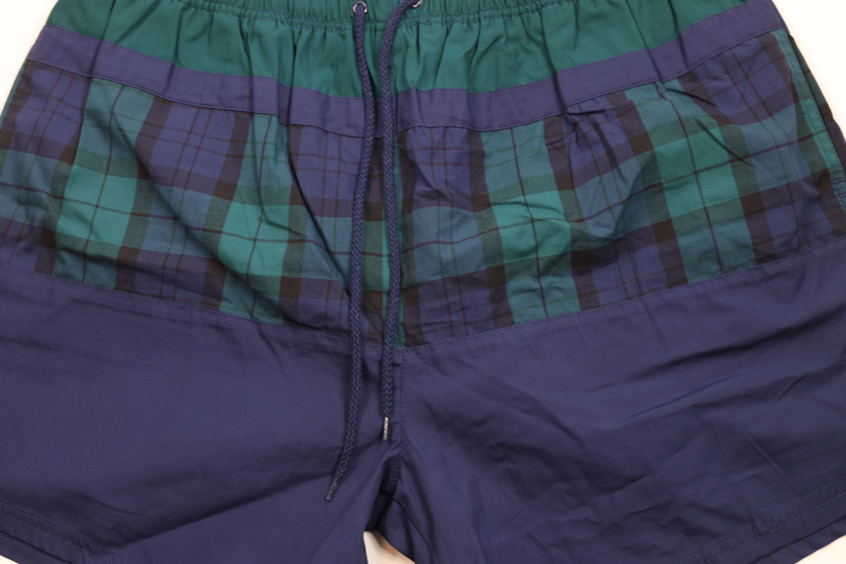 Vintage Vintage 90s Streetwear Block Plaid Lined Shorts Swim Trunks Size US 36 / EU 52 - 3 Thumbnail