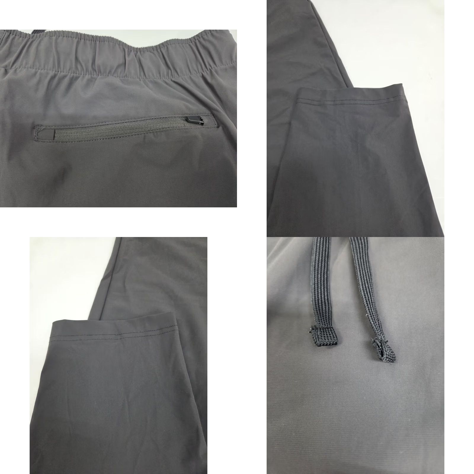 Vintage Glacier Mens Active Grey Pants Drawstring Zip Front/Back Pocket 38 #8538 Size US 36 / EU 52 - 8 Thumbnail