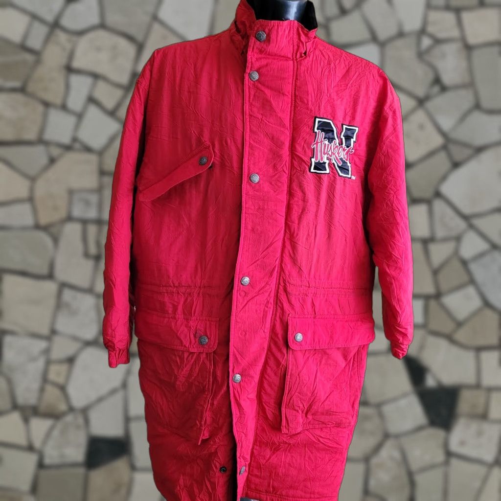 Starter VINTAGE Nebraska Cornhuskers Red Starter Parka Jacket NCAA Huskers Mens L Size US L / EU 52-54 / 3 - 1 Thumbnail