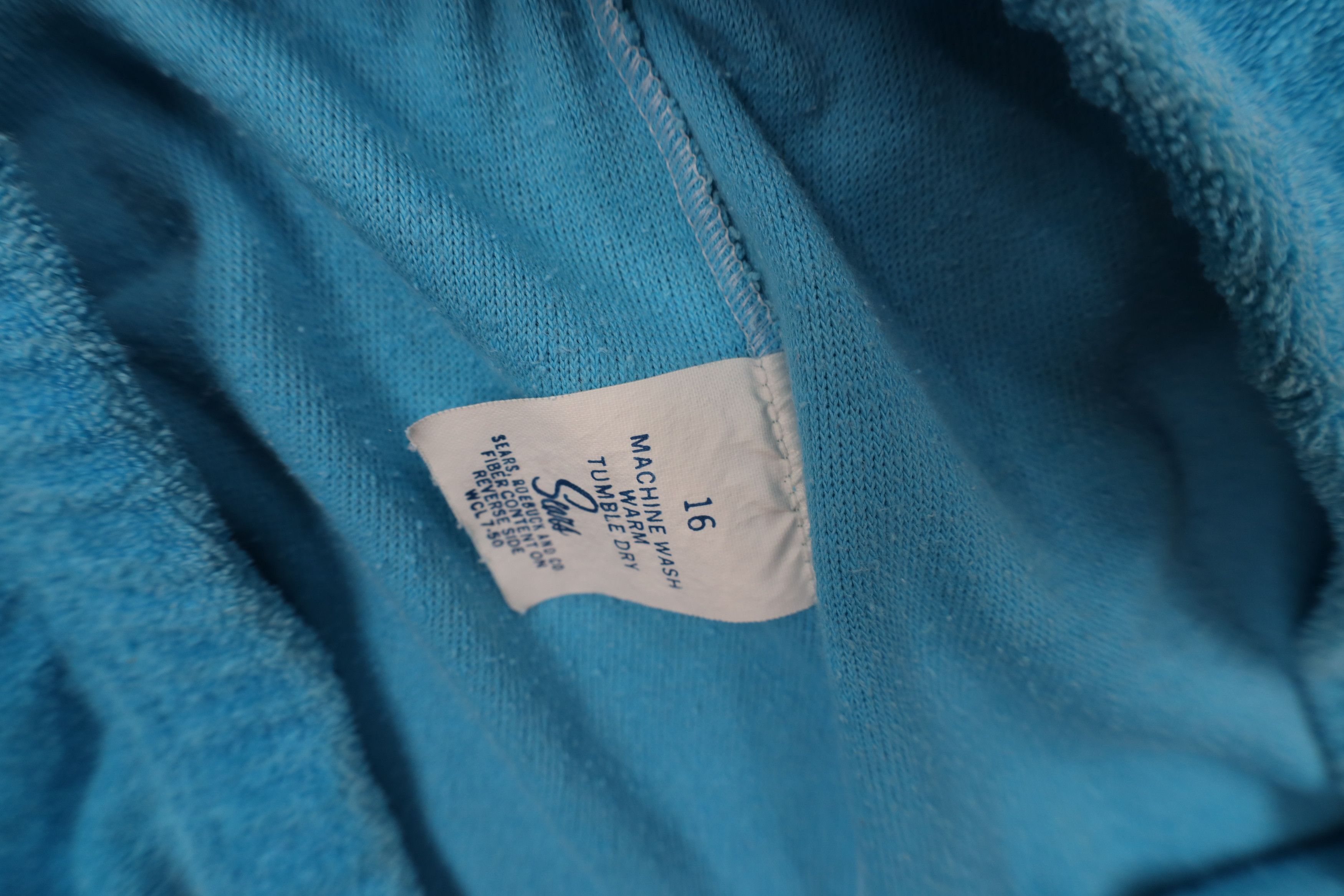 Vintage Vintage 70s Streetwear Terry Cloth Wide Leg Pants Blue USA Size 38" / US 16 / IT 52 - 9 Thumbnail