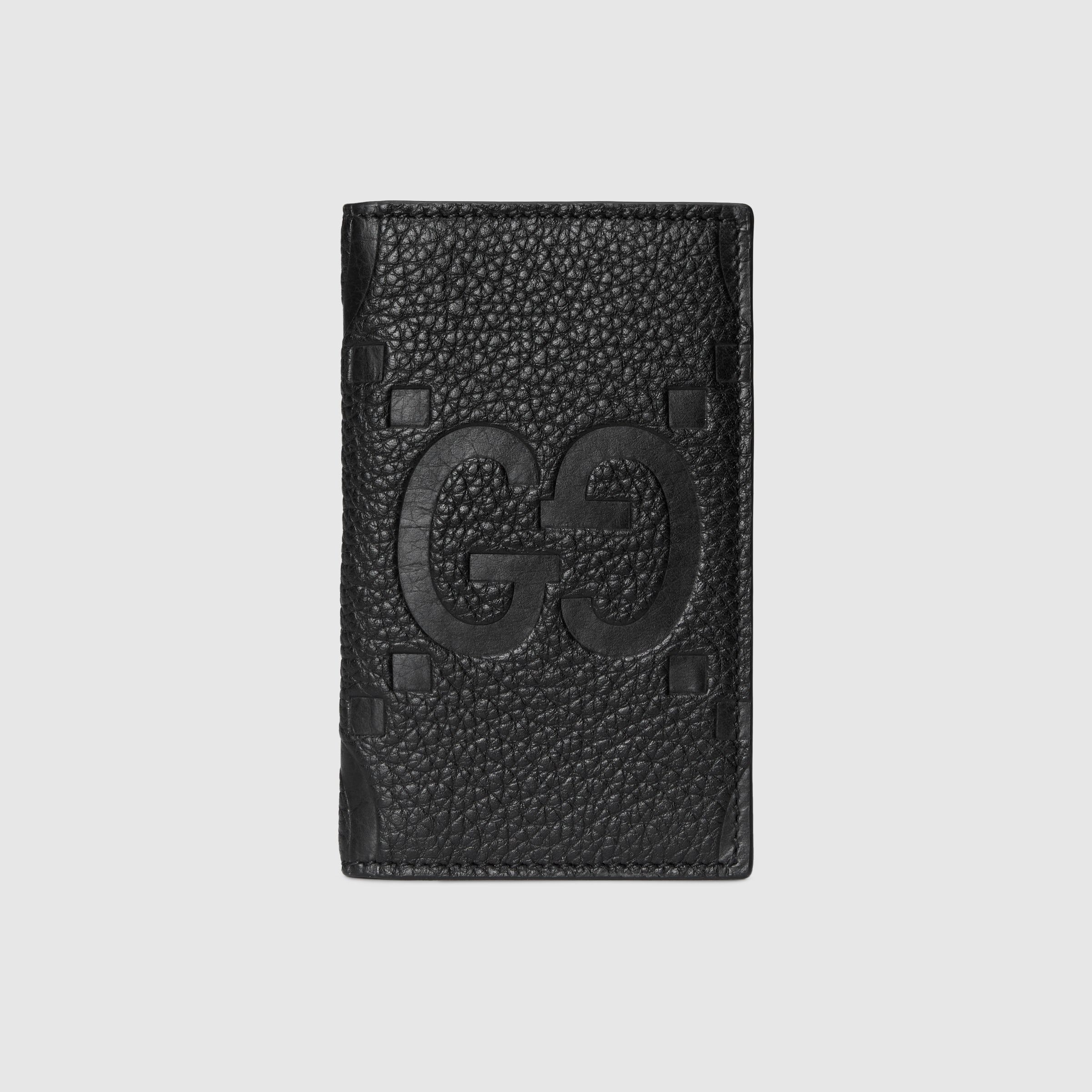 Gucci oc11z1225 Size: OS / Jumbo GG Card Case in Black Size ONE SIZE - 1 Thumbnail