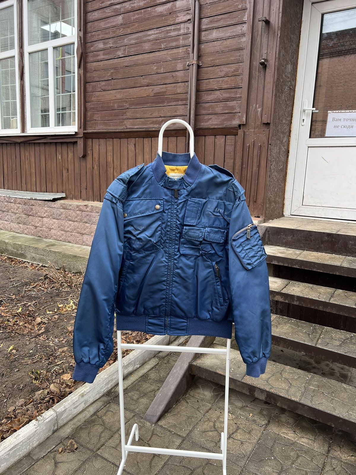 Japanese Brand Vintage Nankai Multi pocket nylon bomber jacket Size US S / EU 44-46 / 1 - 1 Thumbnail