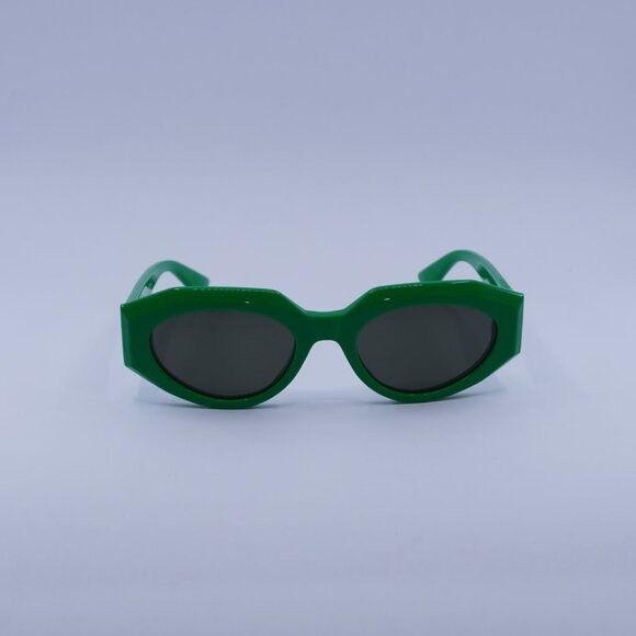 Bottega Veneta Bottega Veneta BV1031S 005 Sunglasses Green Oval Frame Size ONE SIZE - 4 Thumbnail