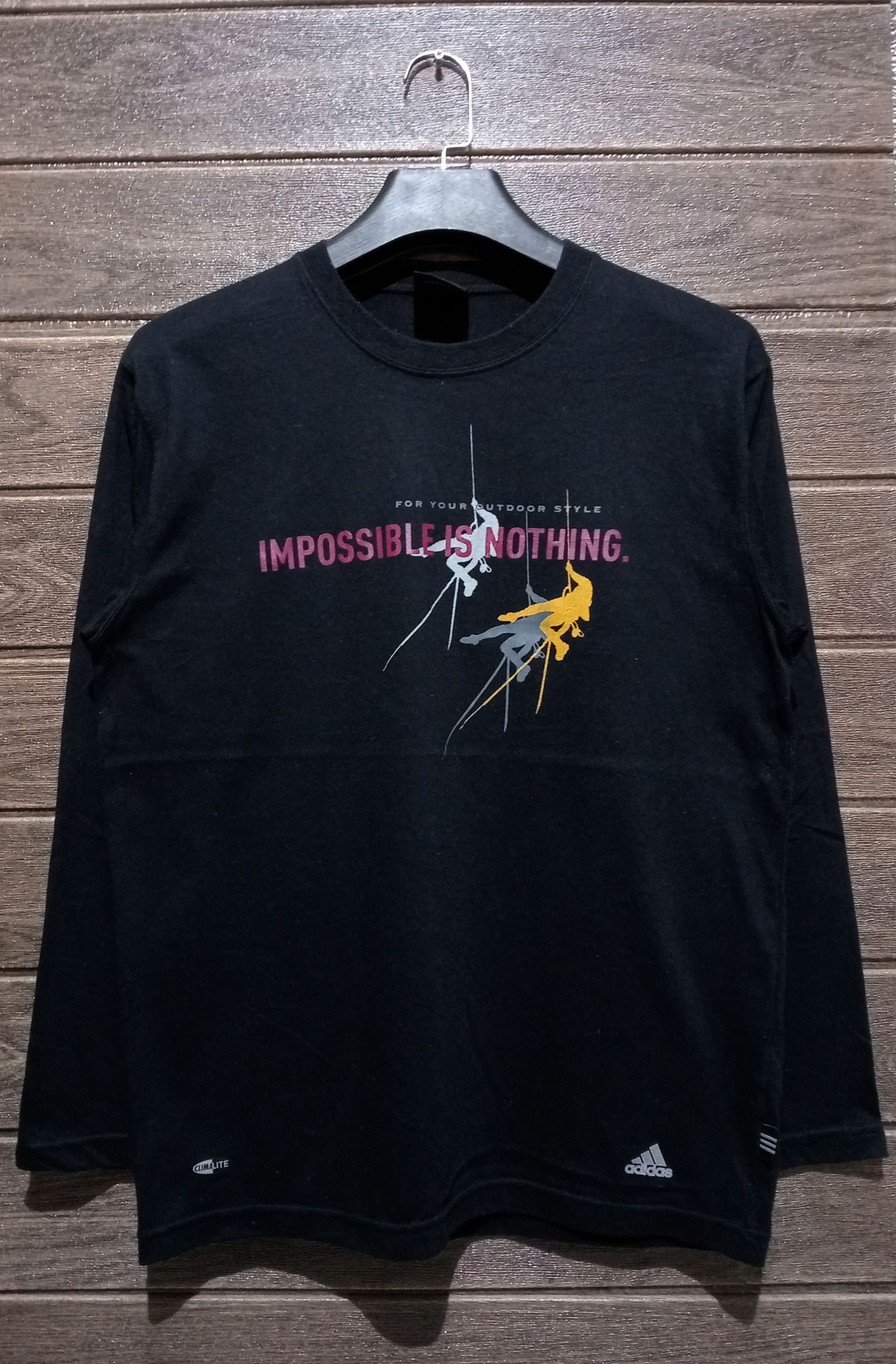 Adidas Vintage Adidas Outdoor Style Long Sleeve Tshirt Size US M / EU 48-50 / 2 - 1 Thumbnail