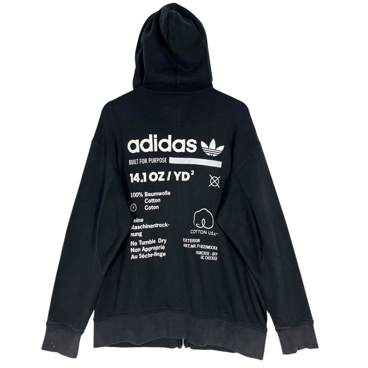 Adidas Adidas Zipper Hoodie Jacket Size US XL / EU 56 / 4 - 1 Thumbnail
