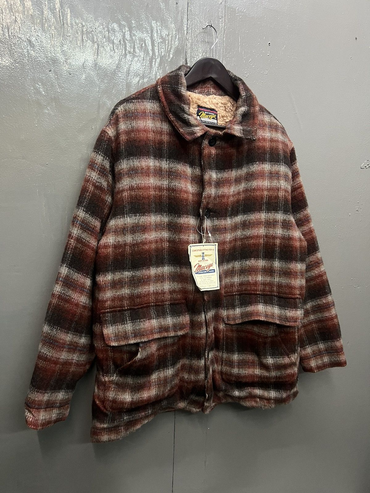 Vintage Vintage Maceye Wool Plaid Jacket With Fleece Lined Size US L / EU 52-54 / 3 - 3 Thumbnail