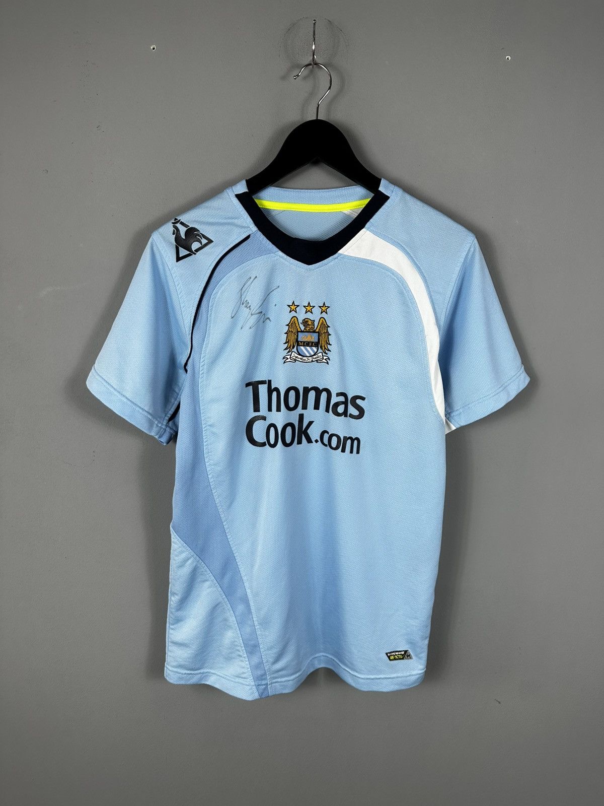 Le Coq Sportif Robinho Manchester City 2008 2009 soccer jersey shirt Size US M / EU 48-50 / 2 - 1 Thumbnail