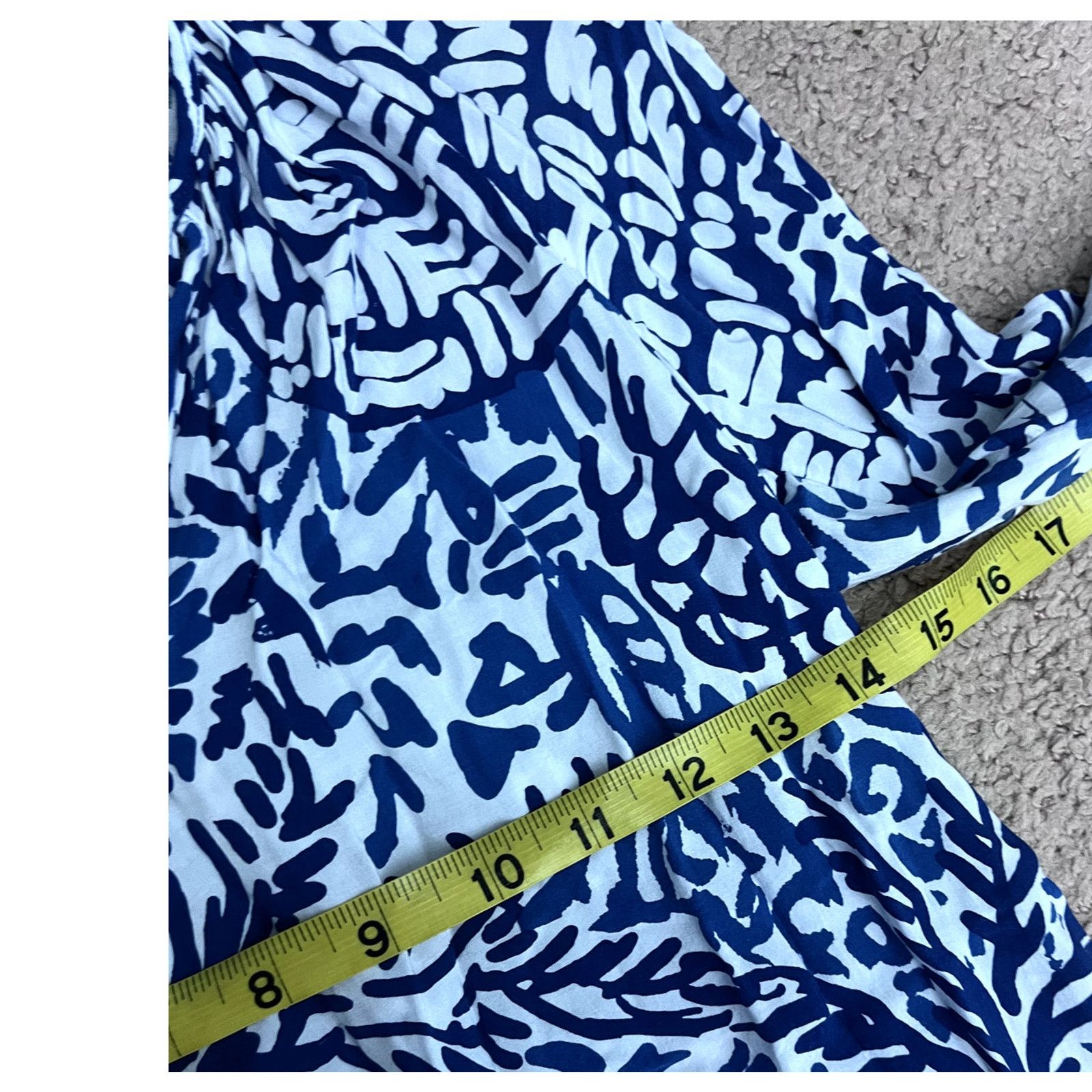Lilly Pulitzer Blue and White Lilly Pulitzer Long Sleeve Blouse XXS Size XXS / US 00 / IT 34 - 4 Thumbnail