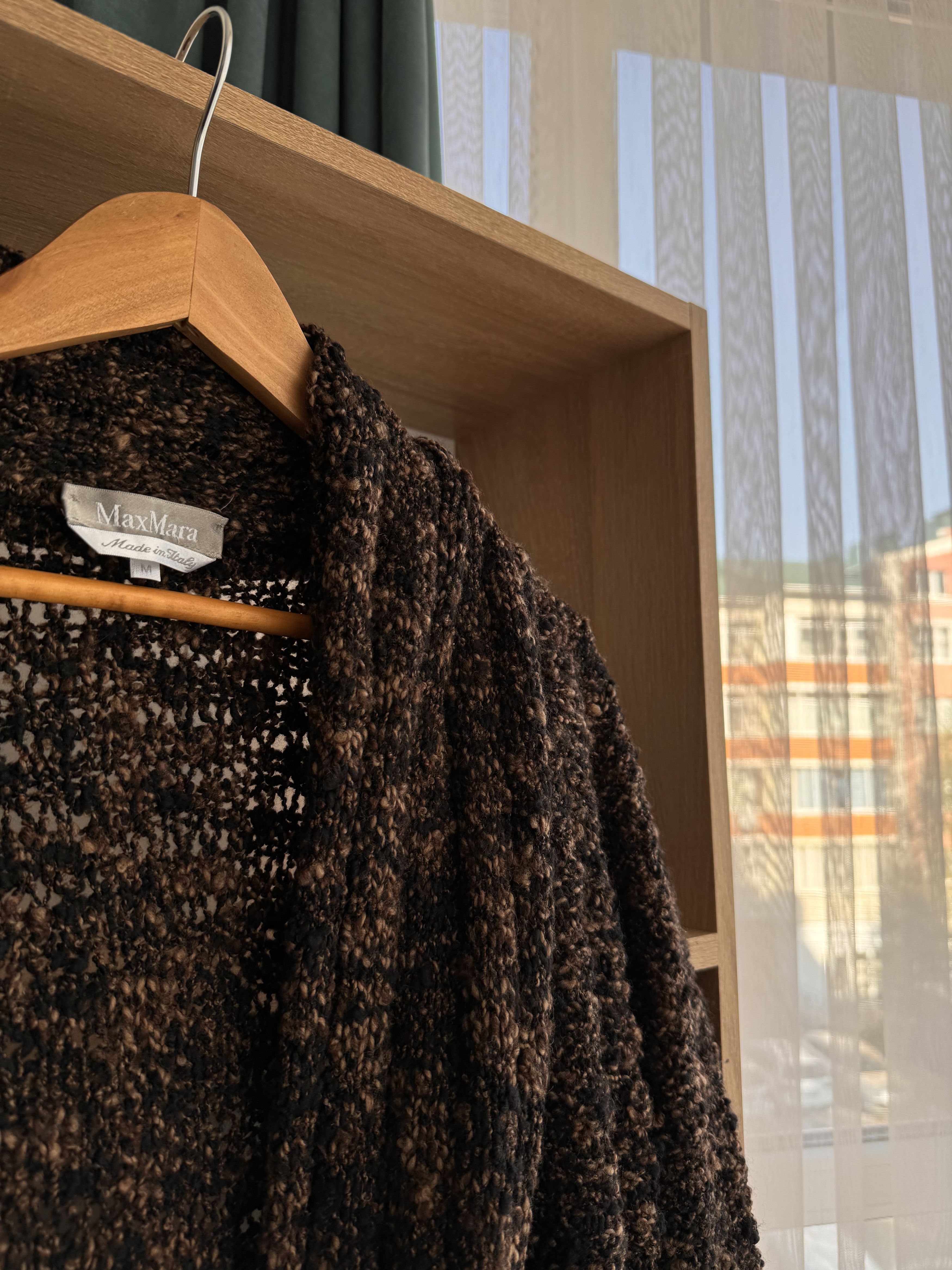 Max Mara Vintage Max Mara Giacca Brown Lana Virgin Wool Cardigan Size M / US 6-8 / IT 42-44 - 8 Thumbnail