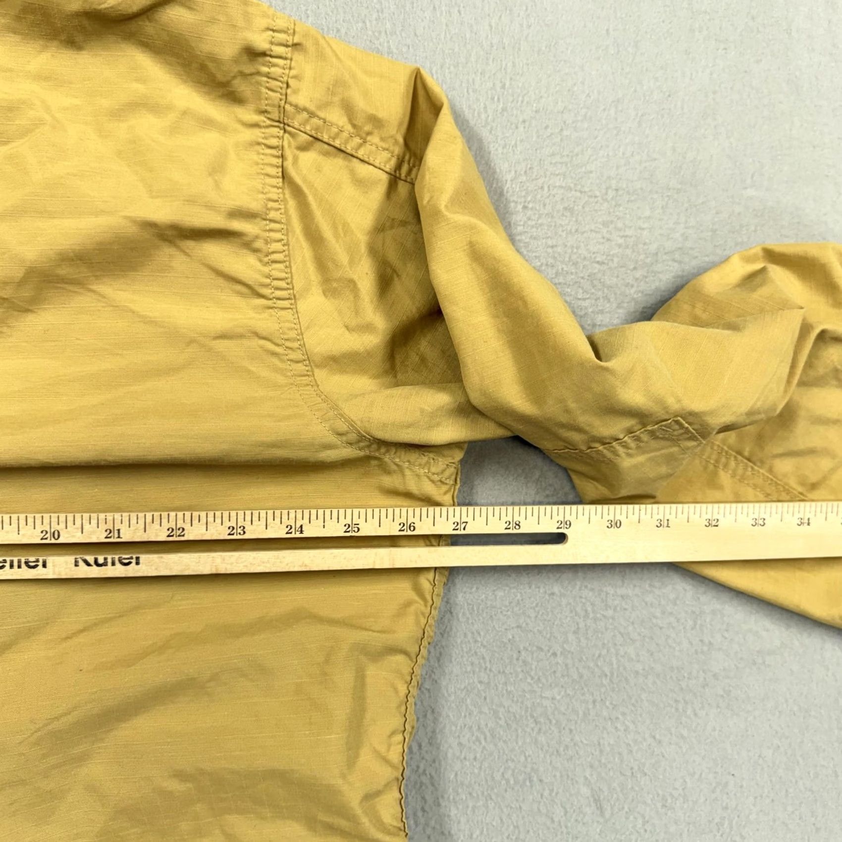 Vintage Brigade Quartermasters Coat Mens XL Beige Combat Field Military Ripstop Jacket Size US XL / EU 56 / 4 - 6 Thumbnail