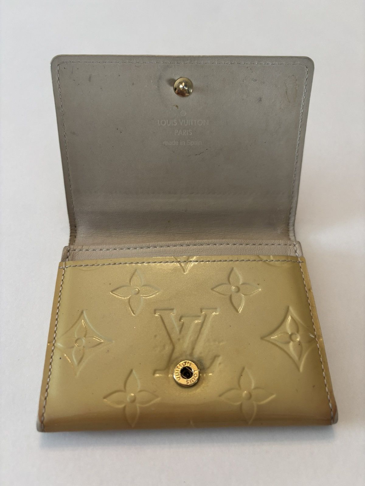 Louis Vuitton Louis Vuitton Vernis Yellow Card Case Size ONE SIZE - 4 Thumbnail