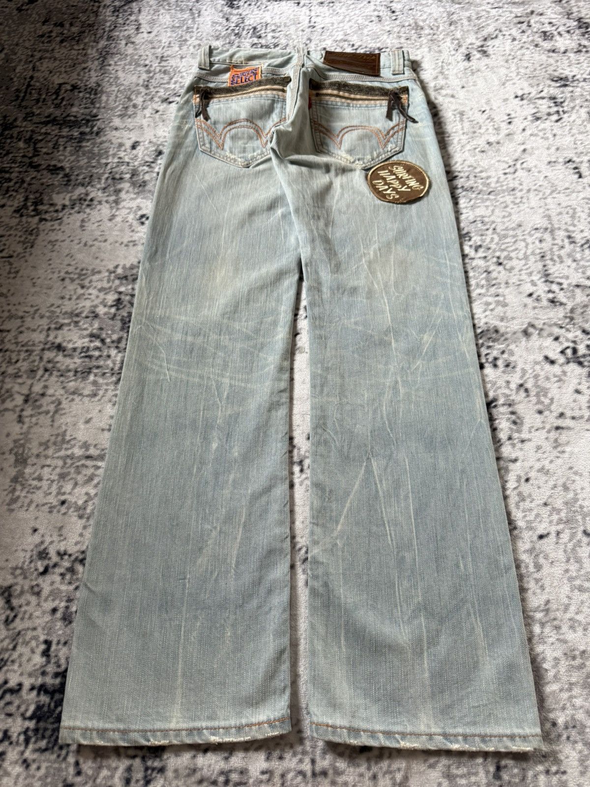 Japanese Brand Edwin 503 Japan Surfer Edition Patched Distressed Jeans Size US 29 - 2 Thumbnail